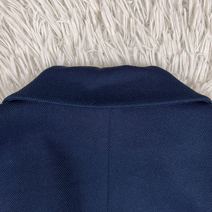 LANVIN SPORT（ランバン スポール）紺ブレジャケット メンズM ネイビー 2B ストレッチ 裏地切替 ポリエステル【2510-099】#99