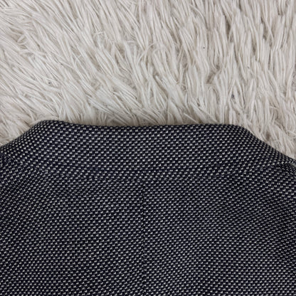 【新品】LACOSTE ラコステ ジャケット ハウンドトゥース柄 白×紺 メンズM（FR48）高級テーラード #100