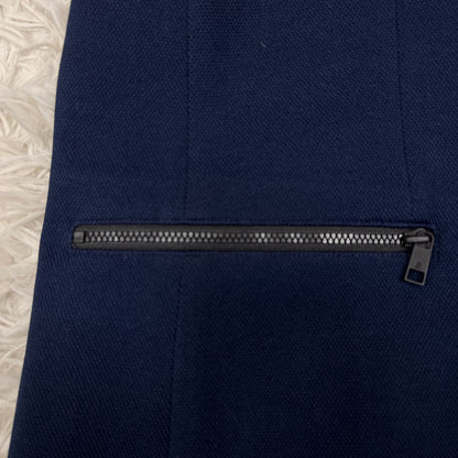 LANVIN SPORT（ランバン スポール）紺ブレジャケット メンズM ネイビー 2B ストレッチ 裏地切替 ポリエステル【2510-099】#99