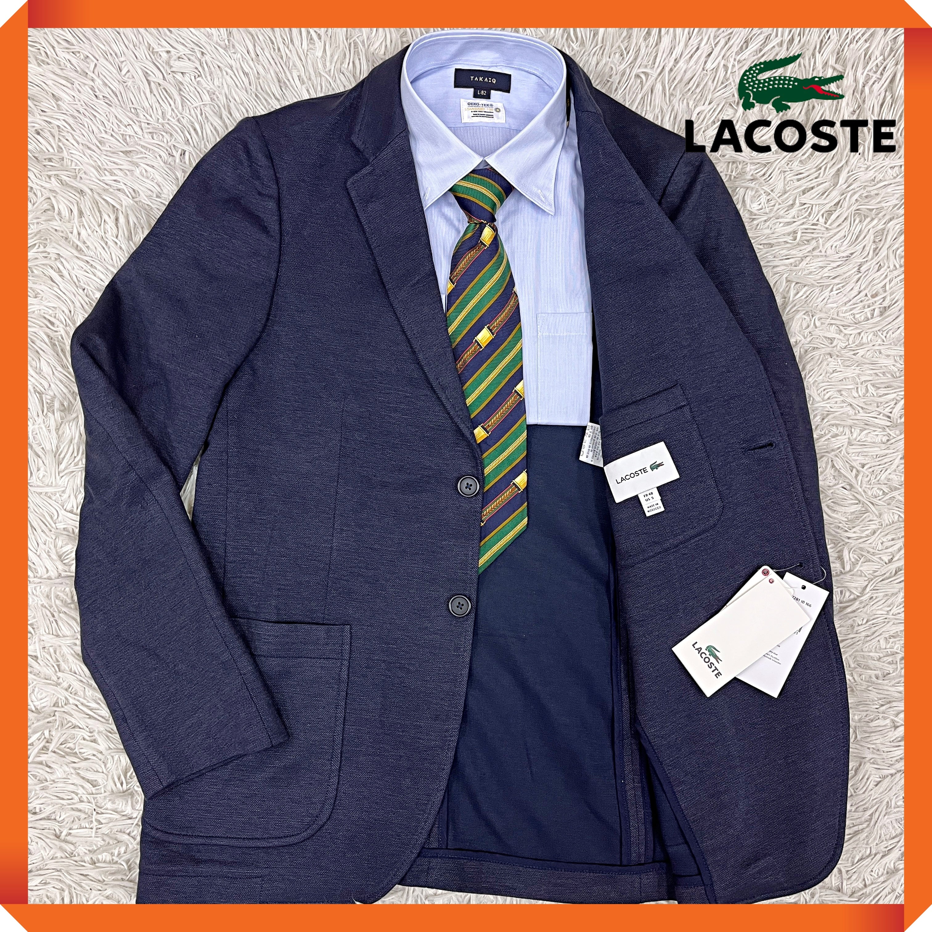 LACOSTE（ラコステ）ネイビージャケット メンズM相当（FR48）新品 高
