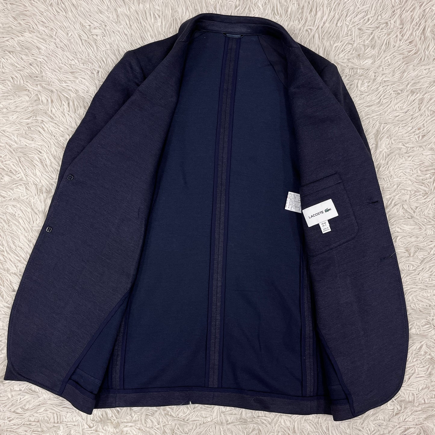LACOSTE（ラコステ）ネイビージャケット メンズM相当（FR48）新品 高品質ストレッチ素材 #101