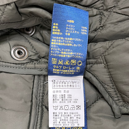 POLO RALPH LAUREN｜キルティングジャケット コーデュロイレザーパッチ付き メンズS #104