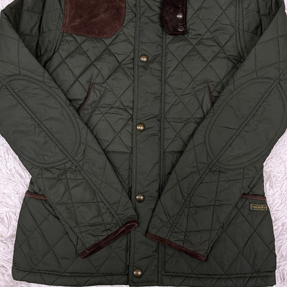 POLO RALPH LAUREN｜キルティングジャケット コーデュロイレザーパッチ付き メンズS #104