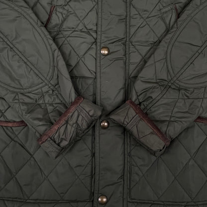 POLO RALPH LAUREN｜キルティングジャケット コーデュロイレザーパッチ付き メンズS #104