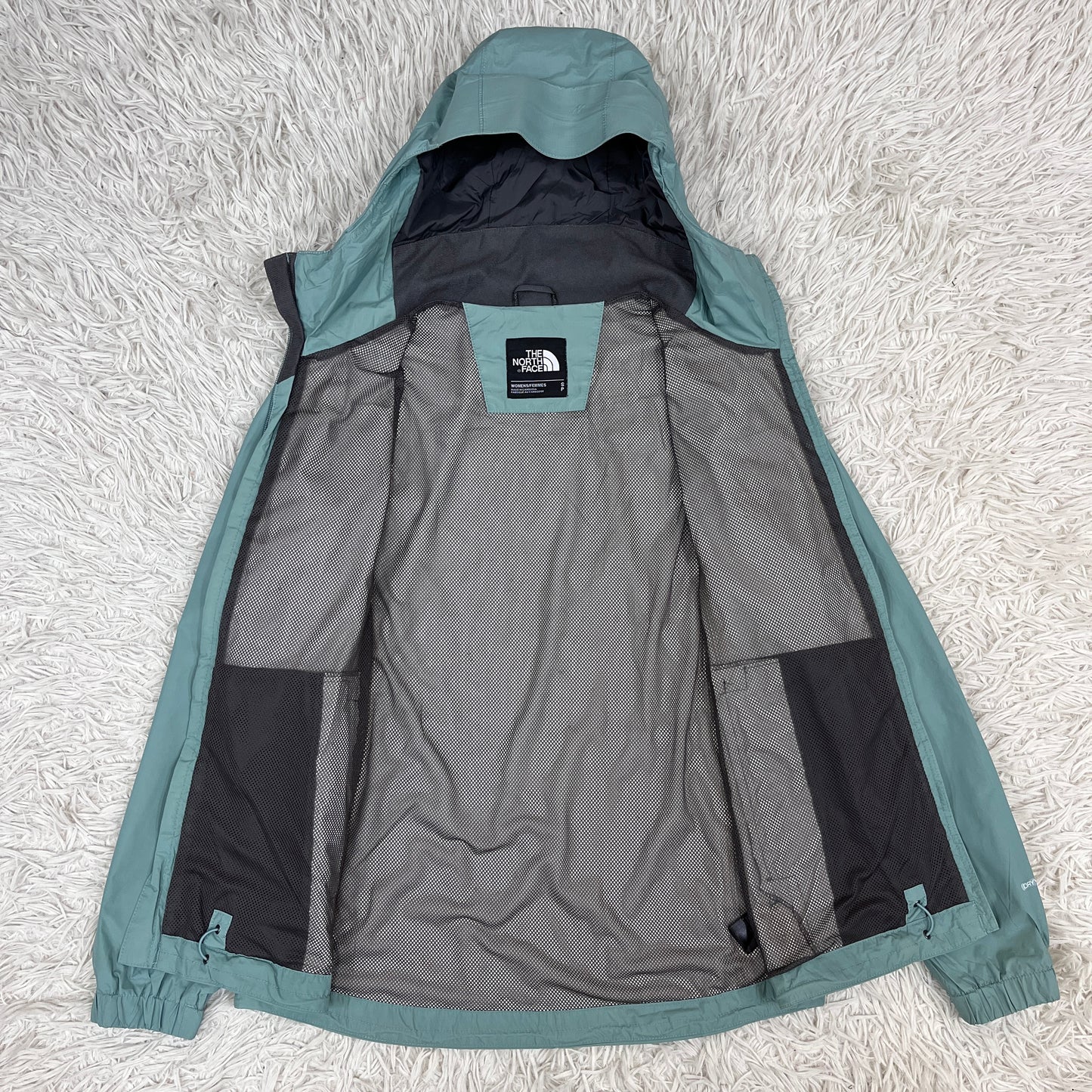 THE NORTH FACE DRYVENT フード付きジャケット レディースS グリーン #107