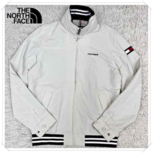 TOMMY HILFIGER（トミーヒルフィガー）スウィングトップ ナイロンジャケット ホワイト メンズXS. #109