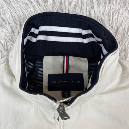 TOMMY HILFIGER（トミーヒルフィガー）スウィングトップ ナイロンジャケット ホワイト メンズXS. #109
