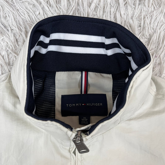 TOMMY HILFIGER（トミーヒルフィガー）スウィングトップ ナイロンジャケット ホワイト メンズXS. #109