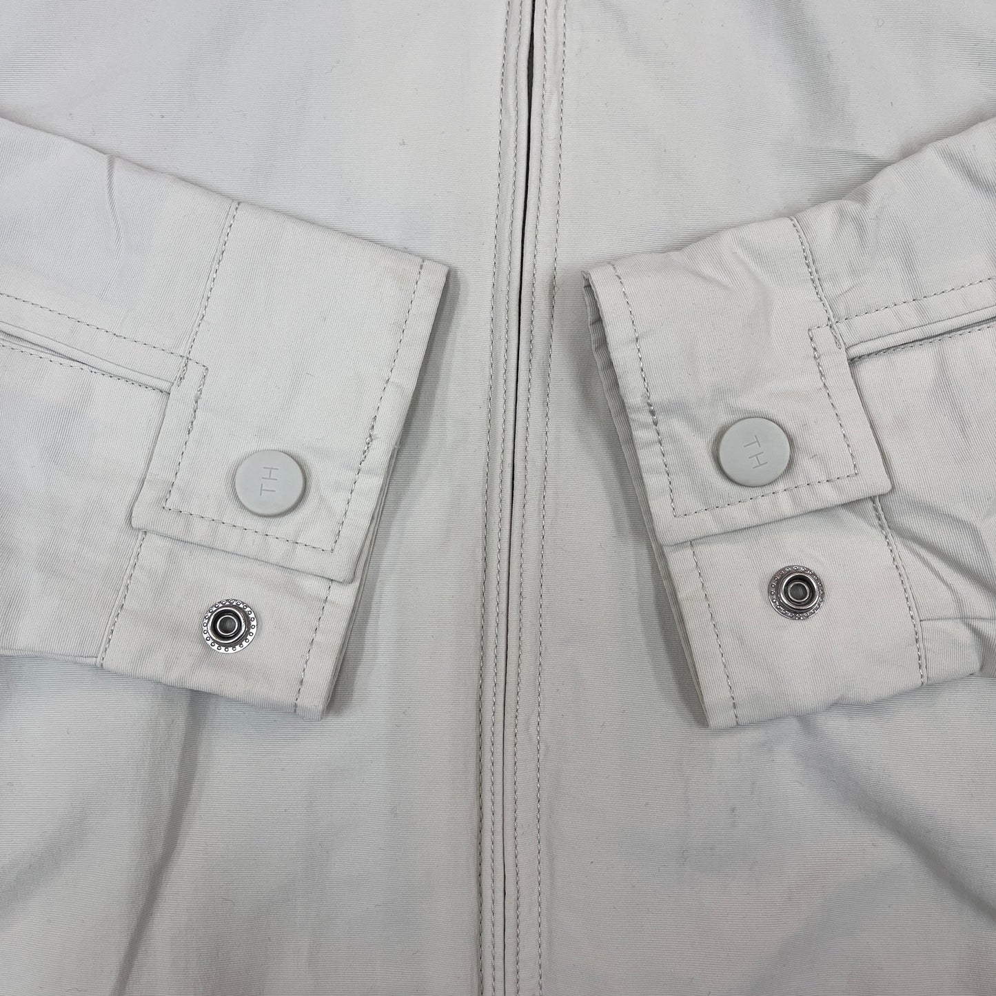 TOMMY HILFIGER（トミーヒルフィガー）スウィングトップ ナイロンジャケット ホワイト メンズXS. #109