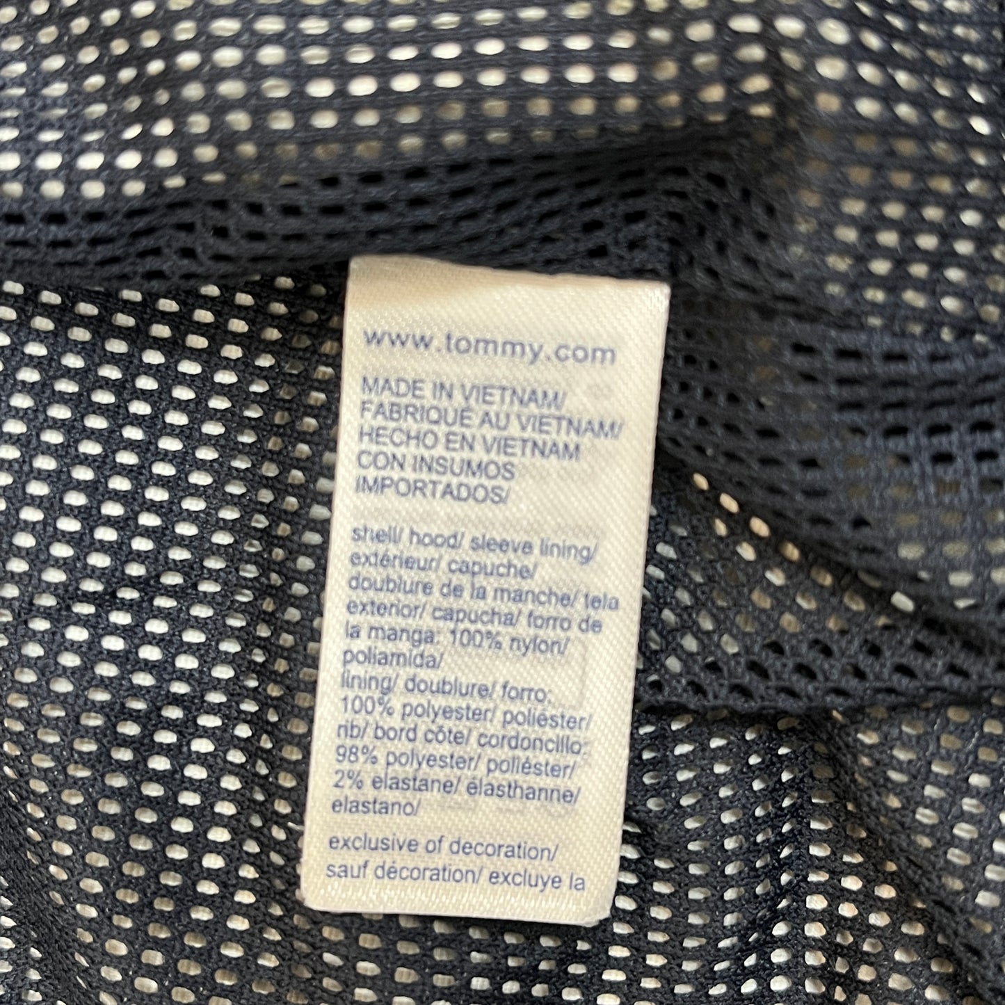 TOMMY HILFIGER（トミーヒルフィガー）スウィングトップ ナイロンジャケット ホワイト メンズXS. #109