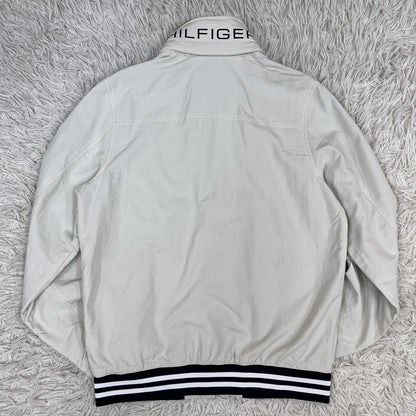 TOMMY HILFIGER（トミーヒルフィガー）スウィングトップ ナイロンジャケット ホワイト メンズXS. #109