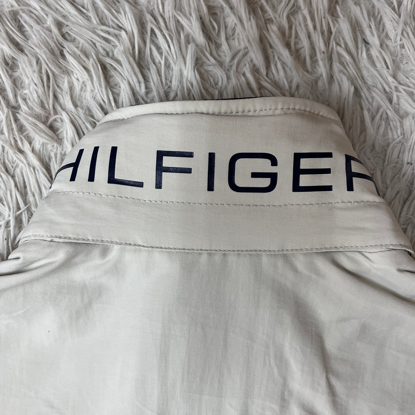 TOMMY HILFIGER（トミーヒルフィガー）スウィングトップ ナイロンジャケット ホワイト メンズXS. #109