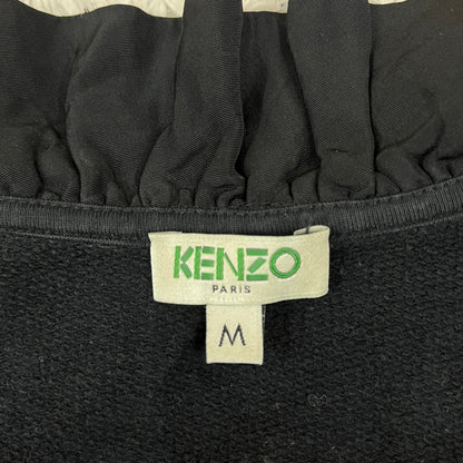 KENZO パリ｜虎刺繍 フリルスウェット ブラック レディース Mサイズ #110