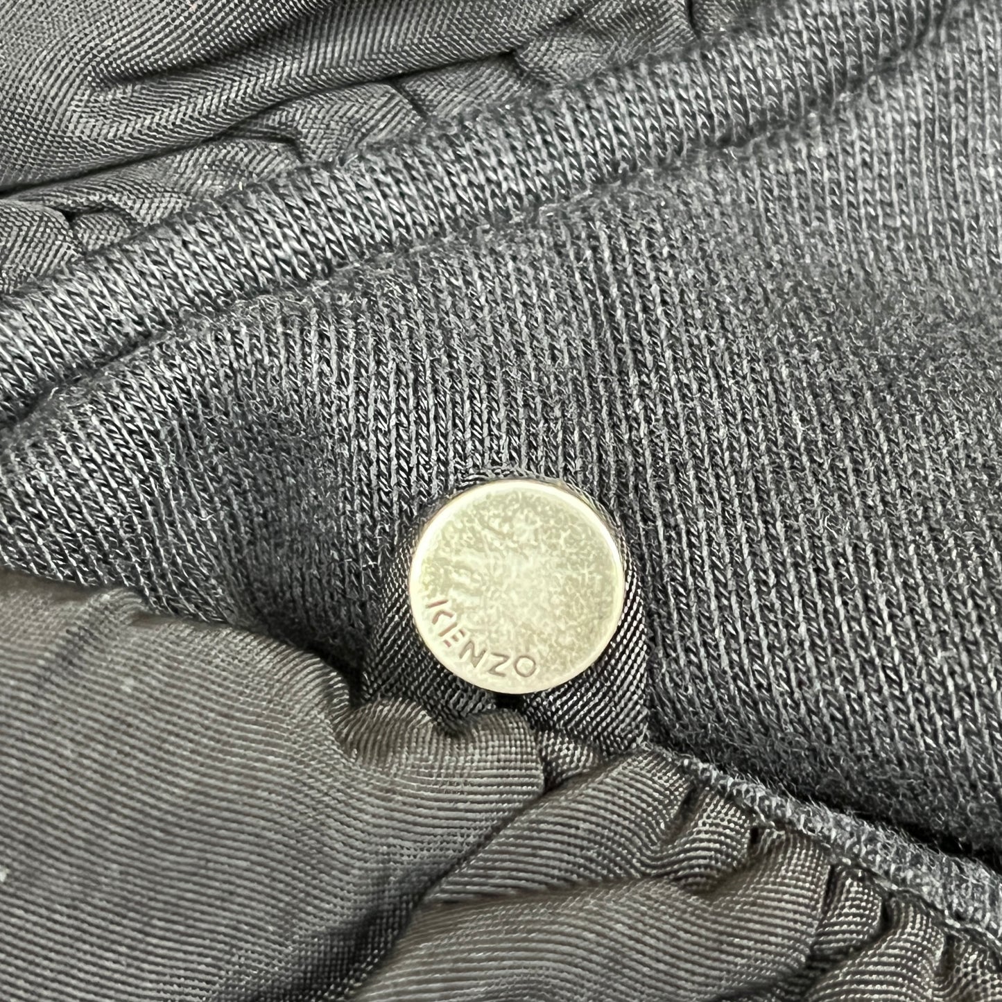 KENZO パリ｜虎刺繍 フリルスウェット ブラック レディース Mサイズ #110