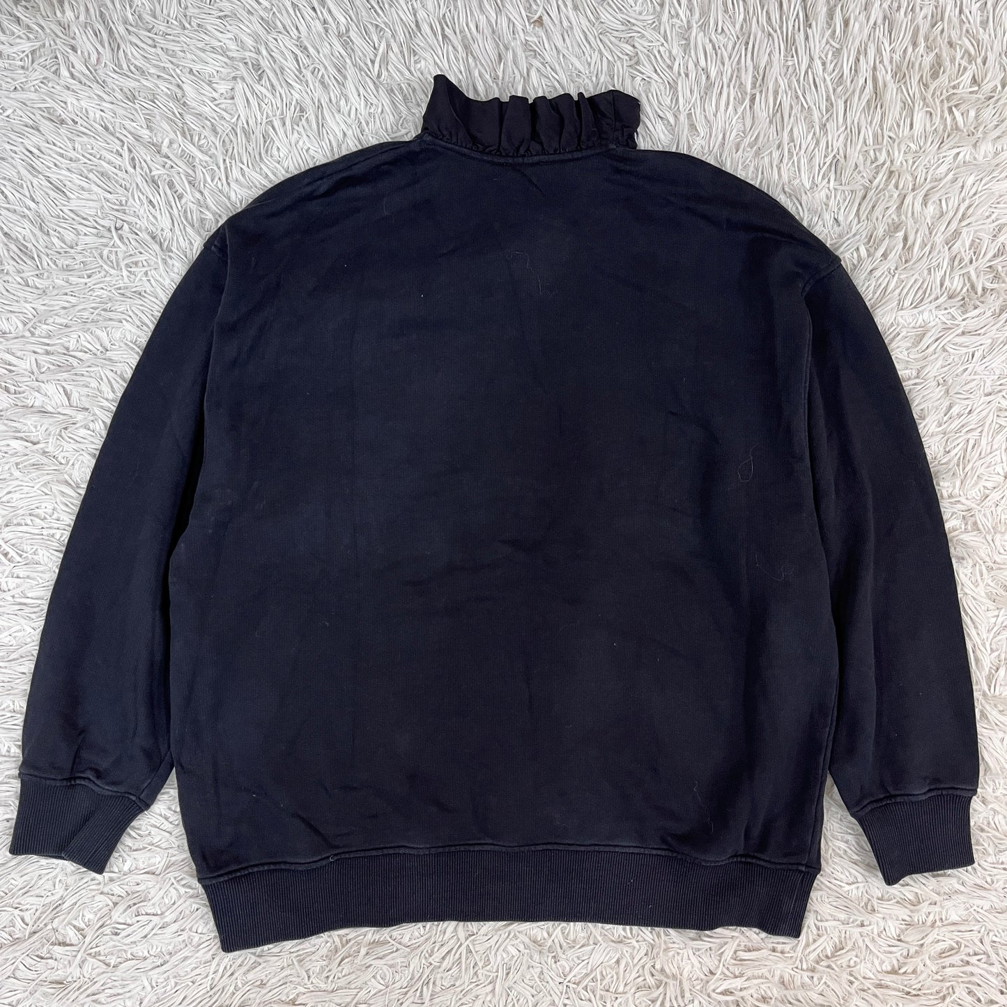 KENZO パリ｜虎刺繍 フリルスウェット ブラック レディース Mサイズ #110