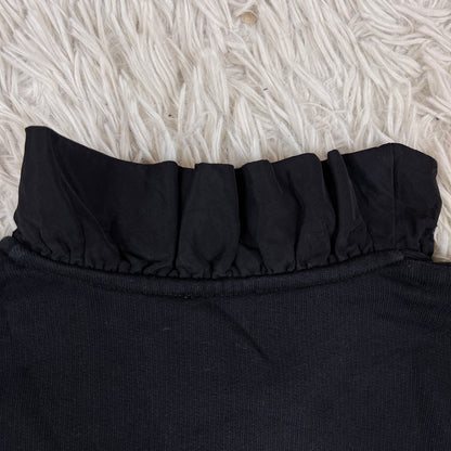 KENZO パリ｜虎刺繍 フリルスウェット ブラック レディース Mサイズ #110