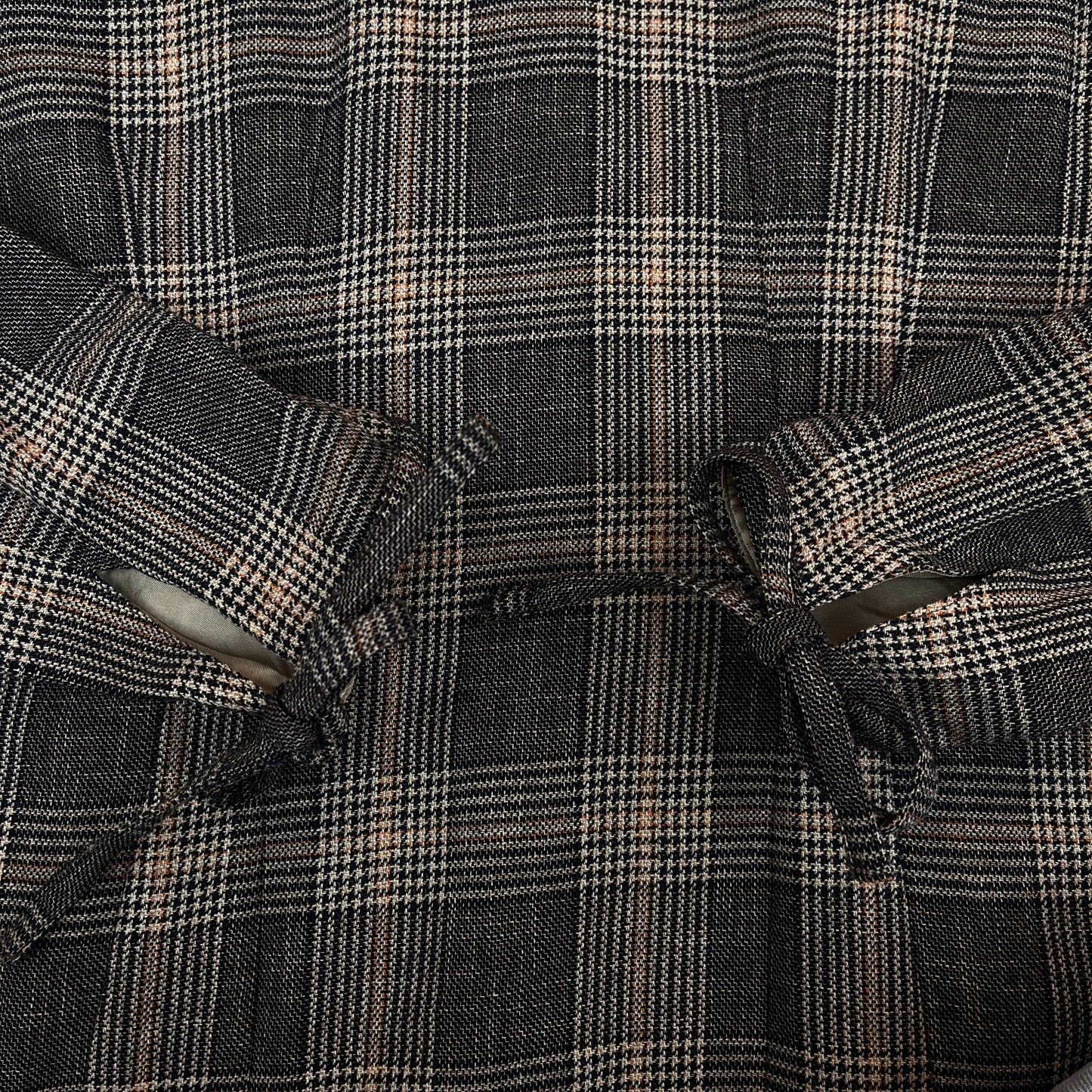 Acne Studios チェック柄 ウール混 ワンピース ブラウン系 サイズ36 ポーランド製 #113