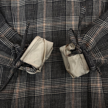 Acne Studios チェック柄 ウール混 ワンピース ブラウン系 サイズ36 ポーランド製 #113