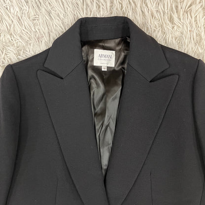 ARMANI COLLEZIONI ウール チェスターコート ブラック レディース 40 イタリア製 #114