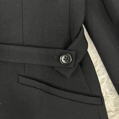 ARMANI COLLEZIONI ウール チェスターコート ブラック レディース 40 イタリア製 #114