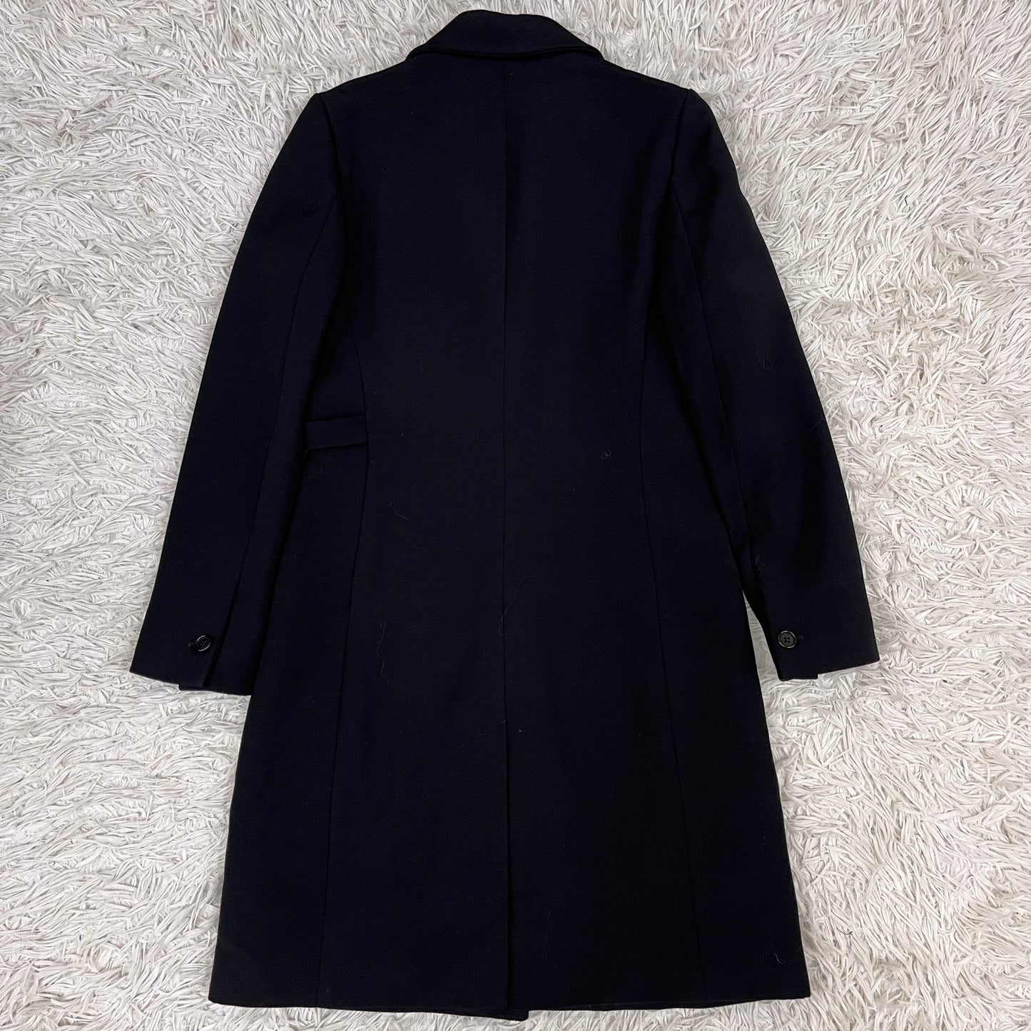 ARMANI COLLEZIONI ウール チェスターコート ブラック レディース 40 イタリア製 #114