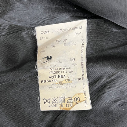 ARMANI COLLEZIONI ウール チェスターコート ブラック レディース 40 イタリア製 #114