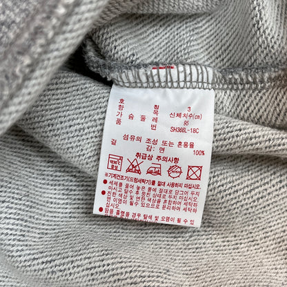 LACOSTE L!VE ラコステ フード付きスウェットパーカー グレー サイズ3 M相当 ワンポイントロゴ 裏起毛 #115