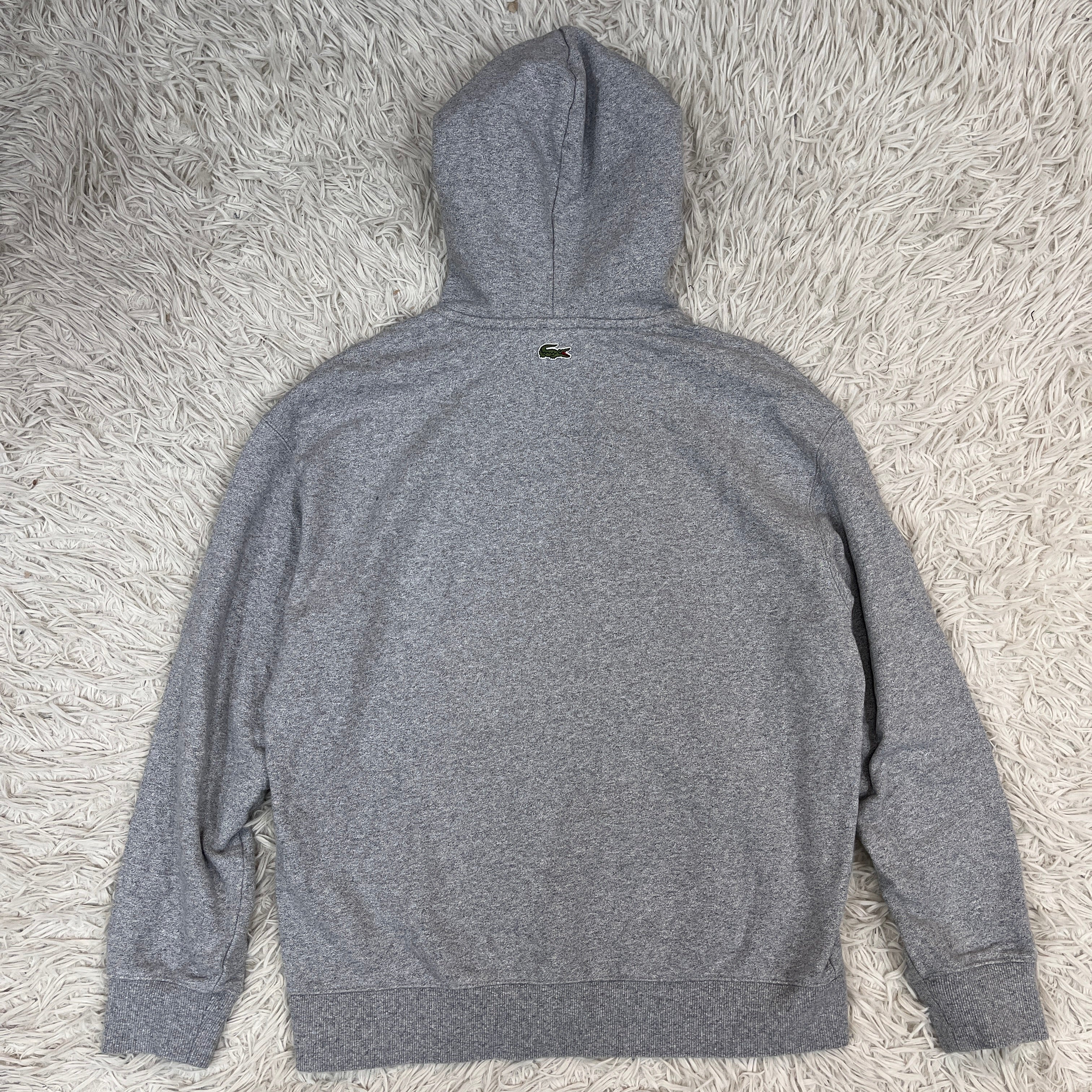 LACOSTE L!VE ラコステ フード付きスウェットパーカー グレー サイズ3