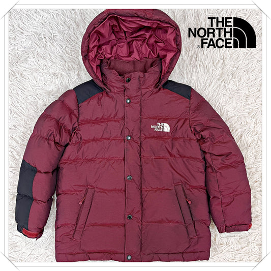 THE NORTH FACE キッズ ハイベント ダウンジャケット ボルドー 110 フード付き 防水透湿 #116