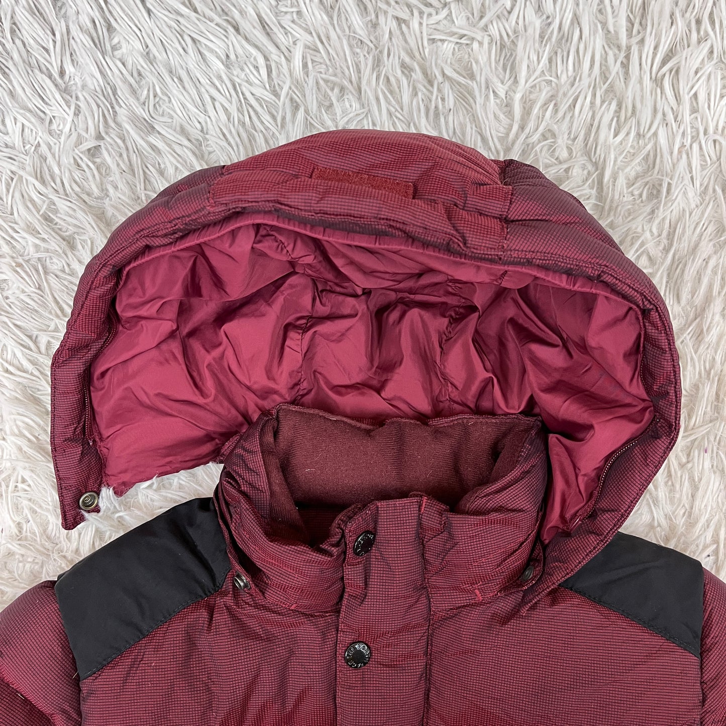 THE NORTH FACE キッズ ハイベント ダウンジャケット ボルドー 110 フード付き 防水透湿 #116