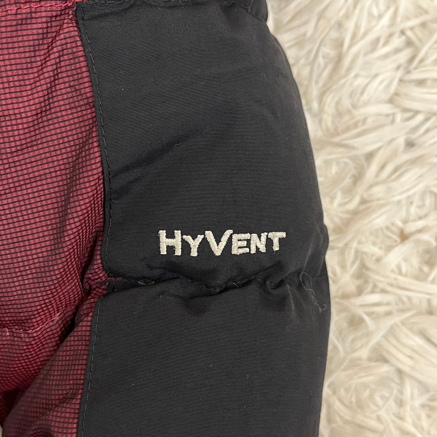 THE NORTH FACE キッズ ハイベント ダウンジャケット ボルドー 110 フード付き 防水透湿 #116