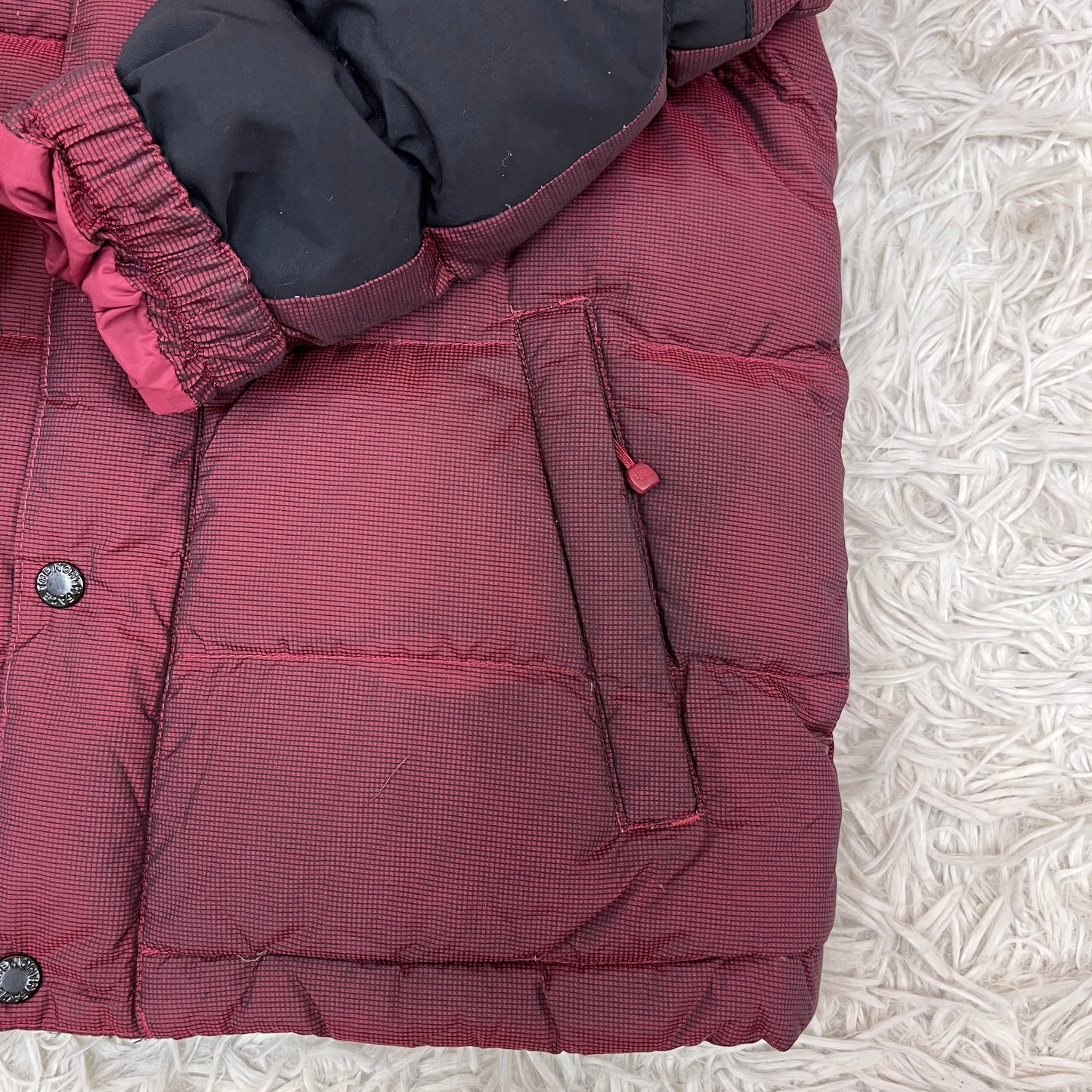 THE NORTH FACE キッズ ハイベント ダウンジャケット ボルドー 110 フード付き 防水透湿 #116