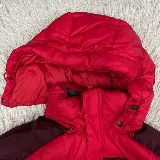 THE NORTH FACE ノースフェイス HYVENT グースダウンジャケット メンズ 105(XL) レッド フード着脱可 NFJ1DD70 #122