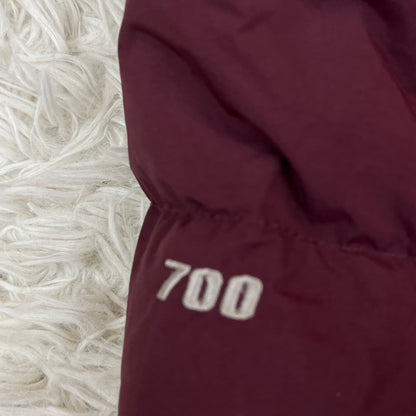 THE NORTH FACE ノースフェイス HYVENT グースダウンジャケット メンズ 105(XL) レッド フード着脱可 NFJ1DD70 #122