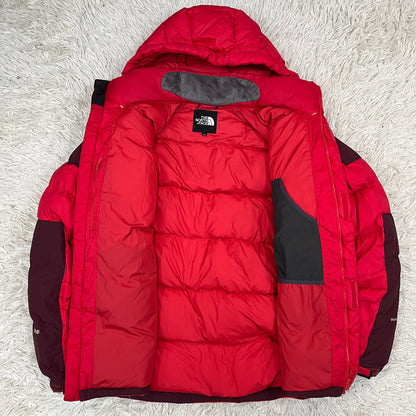 THE NORTH FACE ノースフェイス HYVENT グースダウンジャケット メンズ 105(XL) レッド フード着脱可 NFJ1DD70 #122