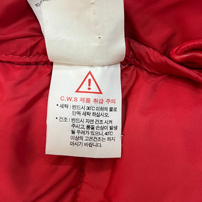 THE NORTH FACE ノースフェイス HYVENT グースダウンジャケット メンズ 105(XL) レッド フード着脱可 NFJ1DD70 #122