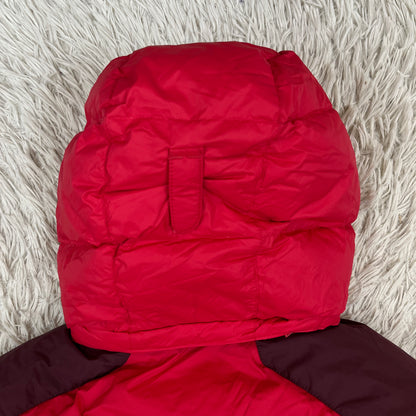 THE NORTH FACE ノースフェイス HYVENT グースダウンジャケット メンズ 105(XL) レッド フード着脱可 NFJ1DD70 #122