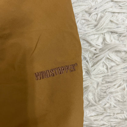 【THE NORTH FACE】GORE WINDSTOPPER ファー付き ダウンジャケット キャメル メンズ XL 100 取り外し可能フード/ファー #124