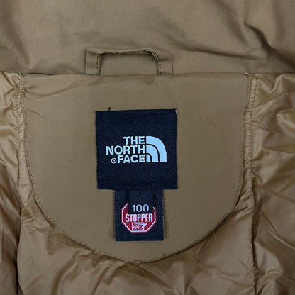 【THE NORTH FACE】GORE WINDSTOPPER ファー付き ダウンジャケット キャメル メンズ XL 100 取り外し可能フード/ファー #124
