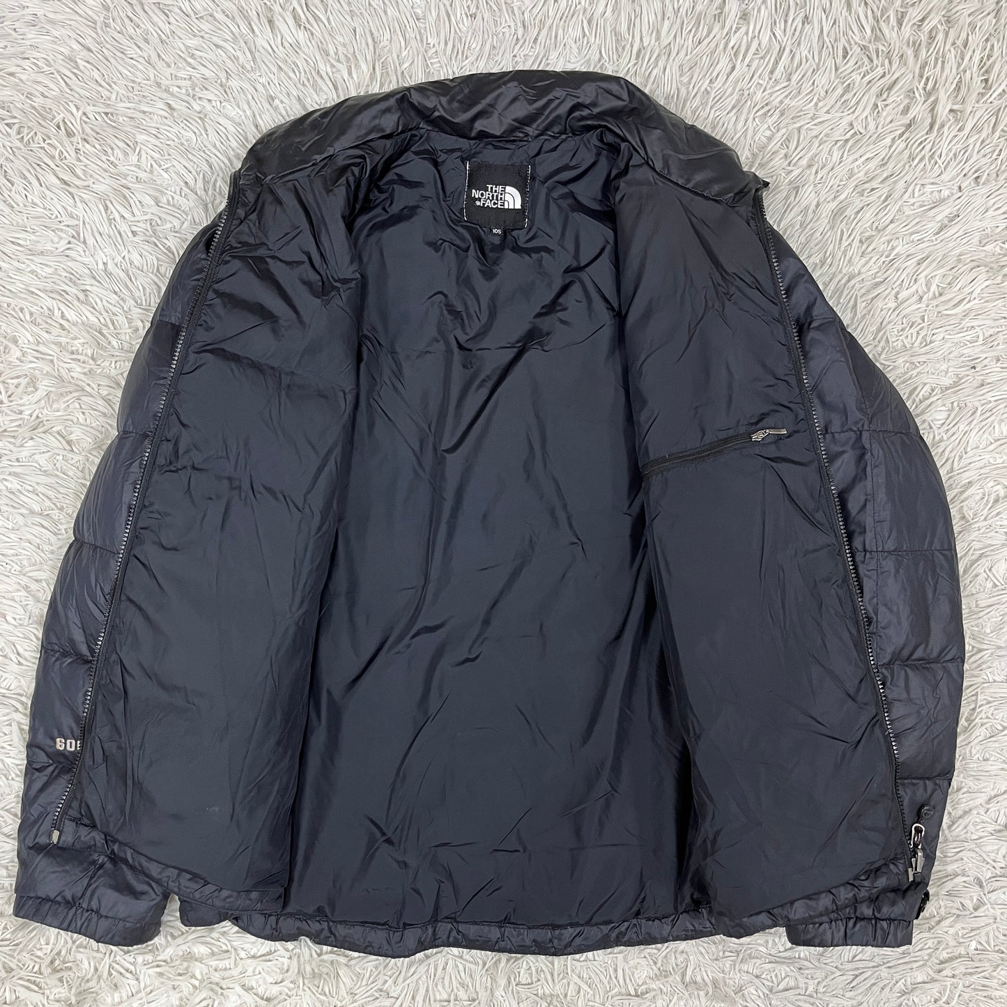【THE NORTH FACE】ザ・ノース・フェイス 600フィルパワー ダウンジャケット 黒 メンズ XL(105) 軽量 コンパクト #125