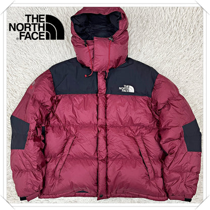 THE NORTH FACE ザ ノースフェイス バルトロ サミットシリーズ ダウンジャケット 700フィル WINDSTOPPER メンズL（100） ボルドー×ブラック #126