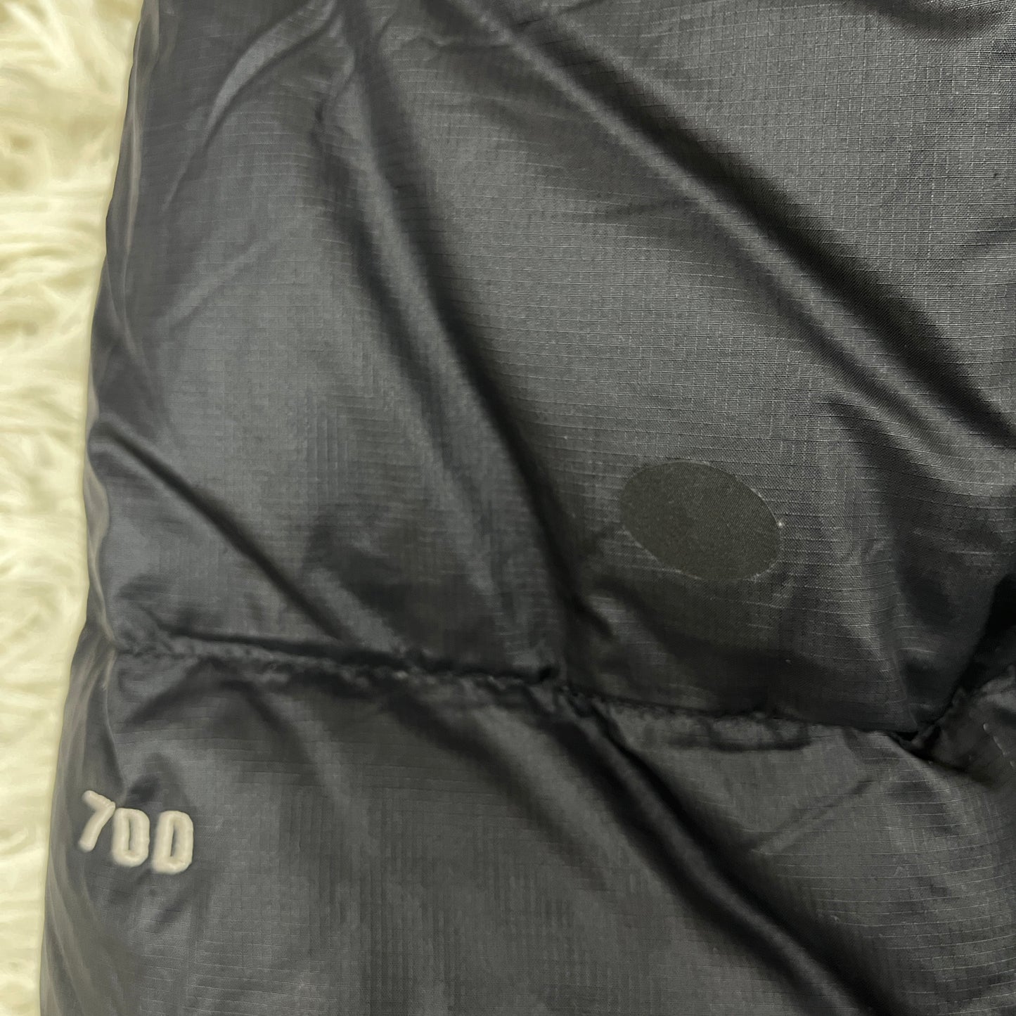 THE NORTH FACE ザ ノースフェイス ヌプシ ダウンジャケット 700フィル ブラック メンズL(100) #127 リペア有