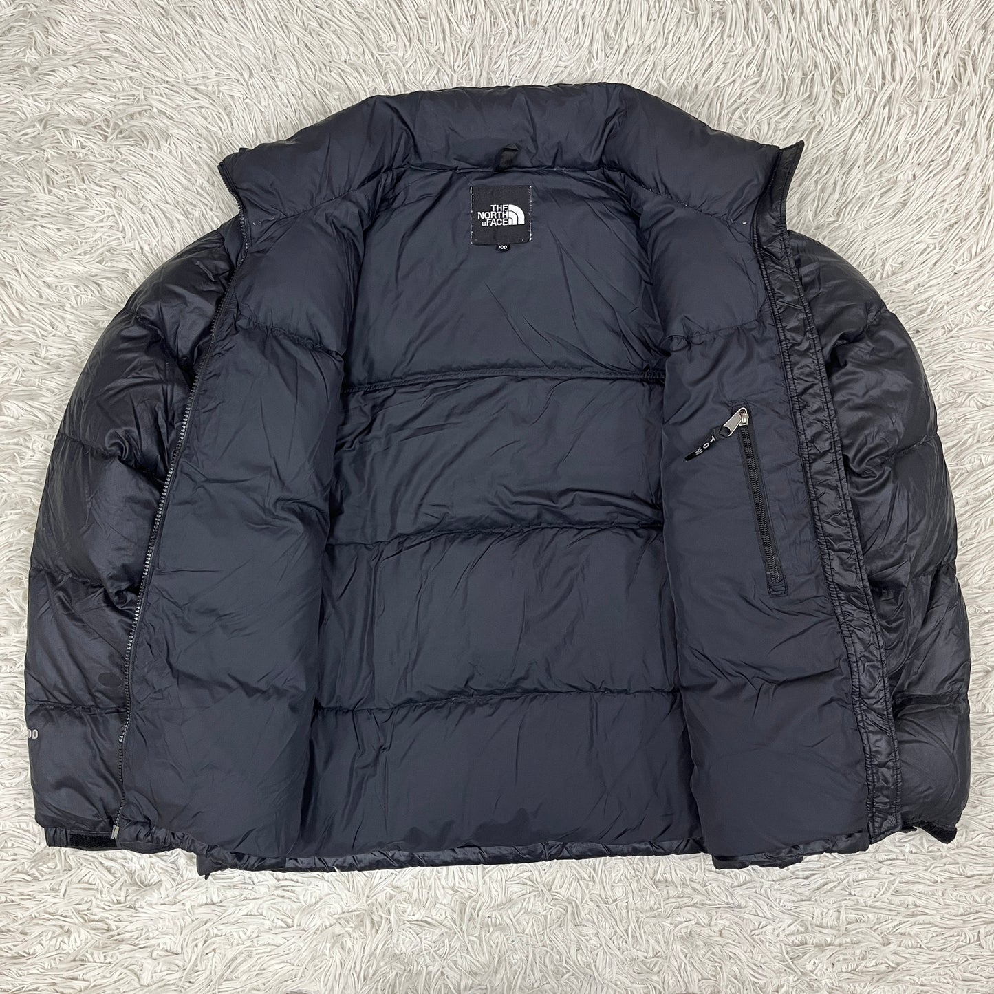 THE NORTH FACE ザ ノースフェイス ヌプシ ダウンジャケット 700フィル ブラック メンズL(100) #127 リペア有
