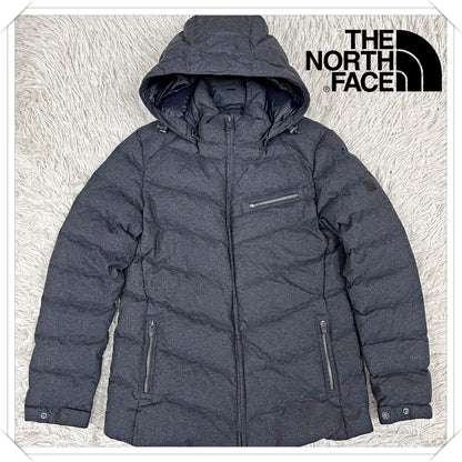 THE NORTH FACE ザ ノースフェイス ハイベント グースダウンジャケット レディースM 90サイズ ダークグレー THE NORTH FACE HYVENT 高機能 防水 透湿 #130