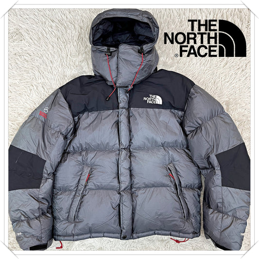 【極暖】THE NORTH FACE サミットシリーズ バルトロライト型 ダウンジャケット 700fill メンズL グレー/ブラック NFD00B64 #132