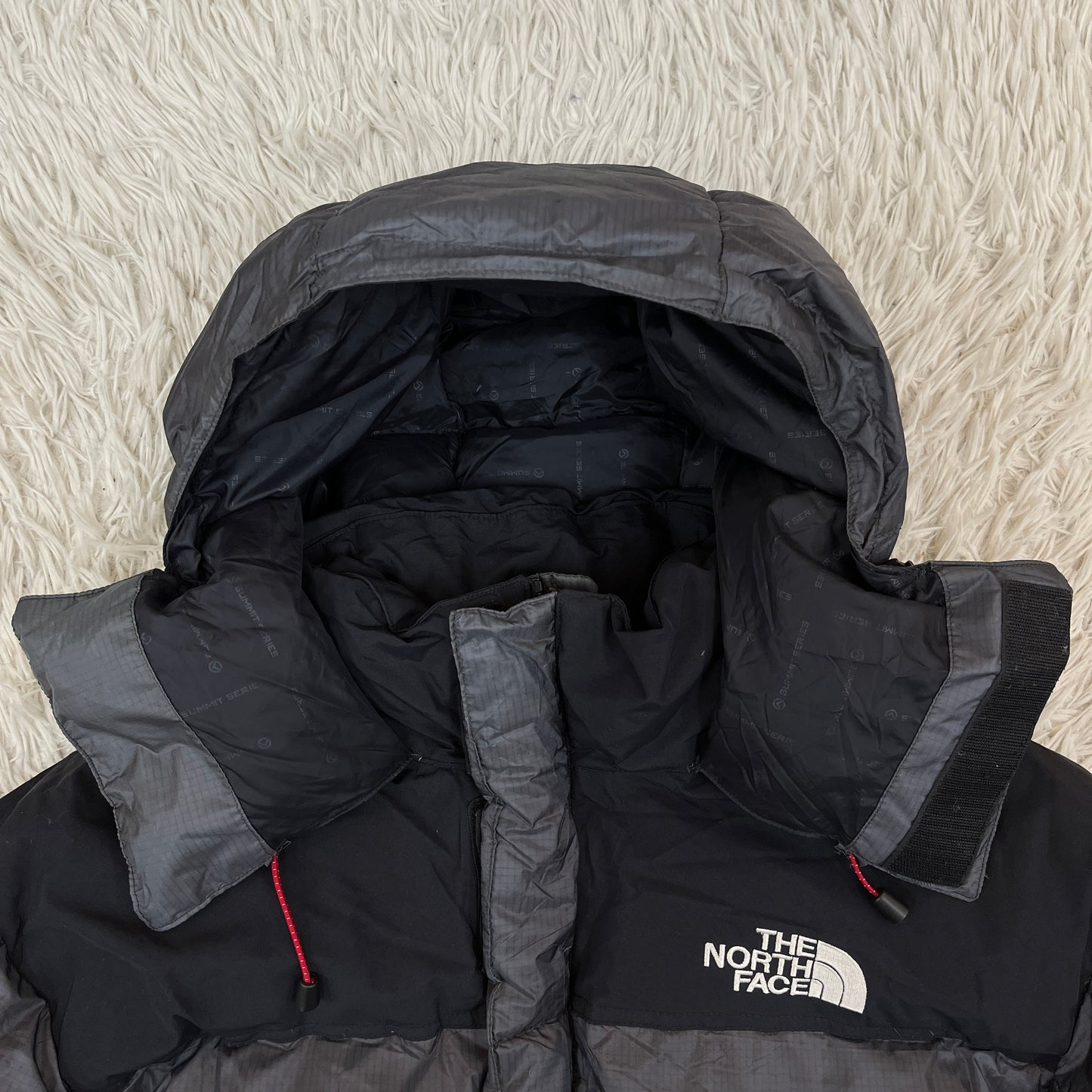 【極暖】THE NORTH FACE サミットシリーズ バルトロライト型 ダウンジャケット 700fill メンズL グレー/ブラック NFD00B64 #132