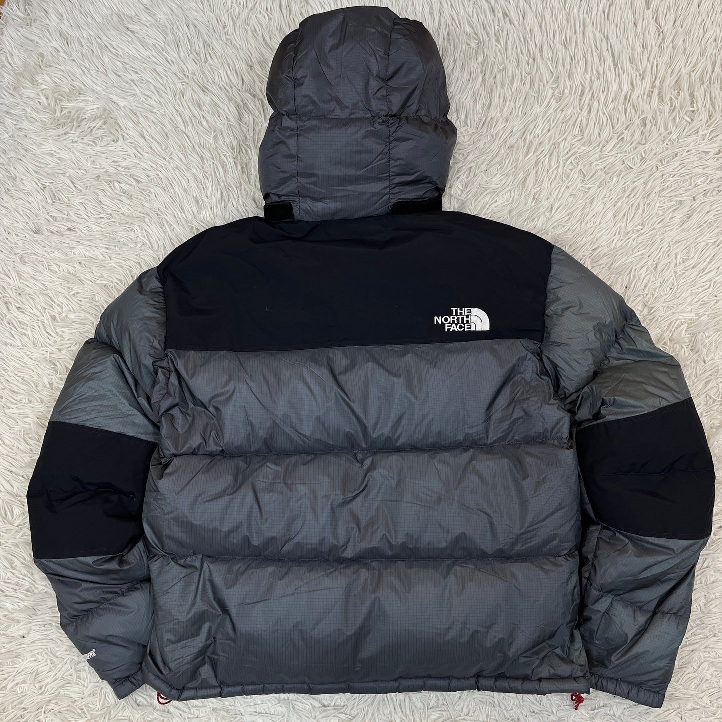 【極暖】THE NORTH FACE サミットシリーズ バルトロライト型 ダウンジャケット 700fill メンズL グレー/ブラック NFD00B64 #132
