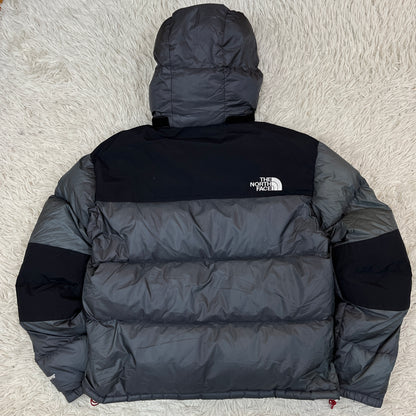 【極暖】THE NORTH FACE サミットシリーズ バルトロライト型 ダウンジャケット 700fill メンズL グレー/ブラック NFD00B64 #132