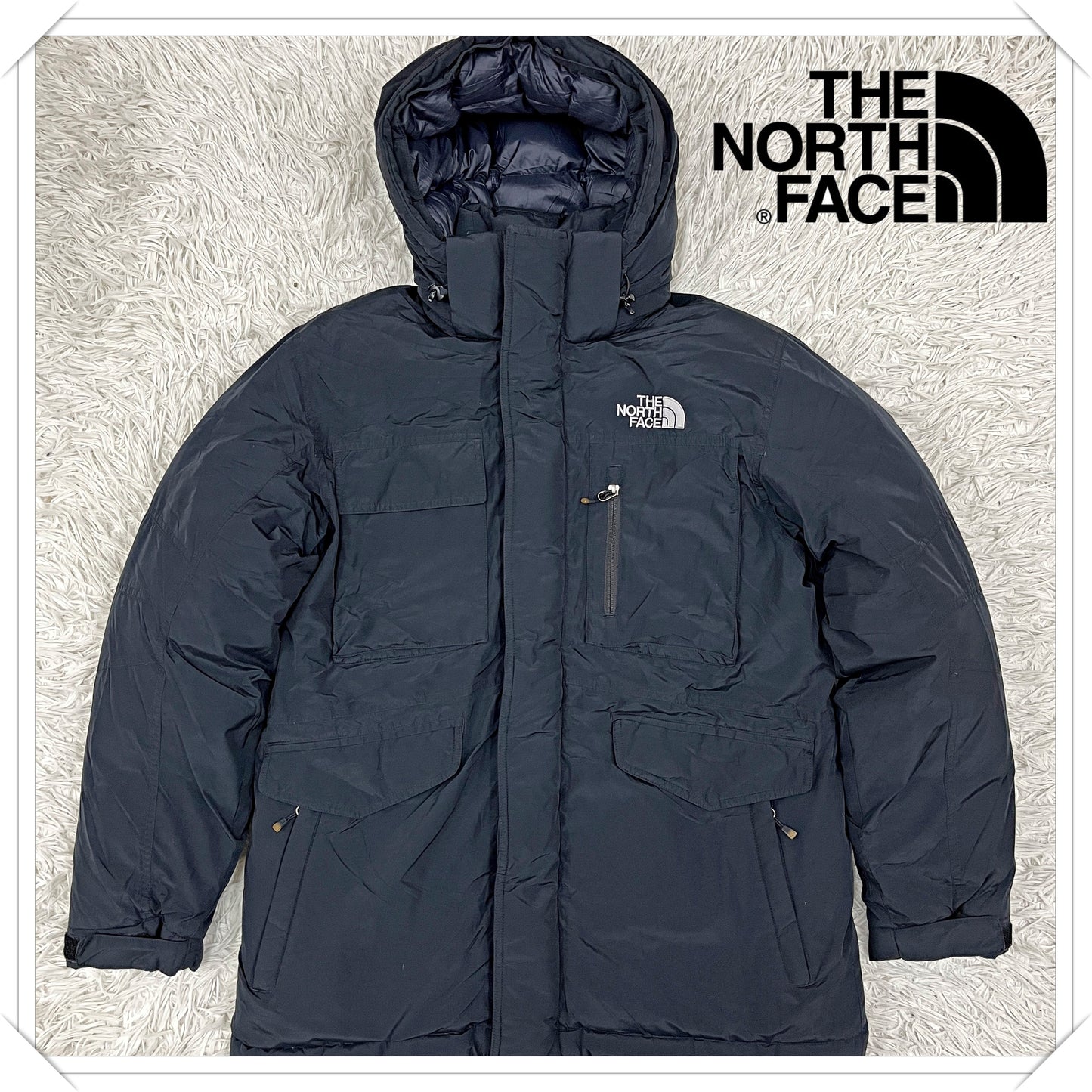THE NORTH FACE WINDSTOPPER ダウンジャケット ブラック メンズL（100）高機能 防風 透湿 NFJ1DH64 #134