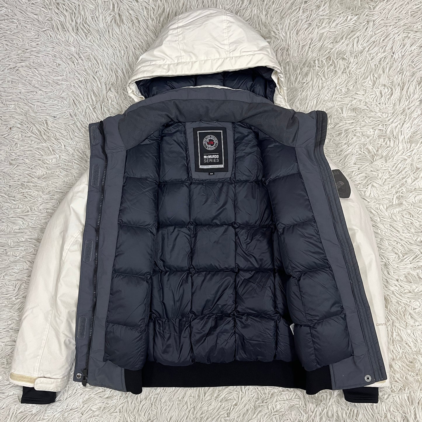 【THE NORTH FACE】ノースフェイス マクマード ダウン 85/XS アイボリー NFJ1DH85 ドライベント 撥水 防寒 #136